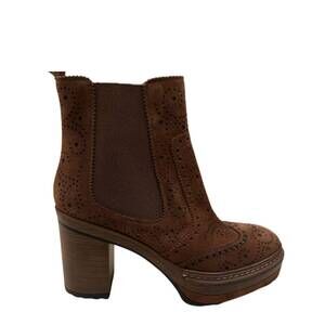 NEW HALMANERA women's beta 12 leather boots in acciaoi